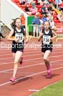 Under-13 girls 1500 metres at the North Eastern Championships, Gateshead International Stadium.  Photos: David T. Hewitson/Sports for All Pics